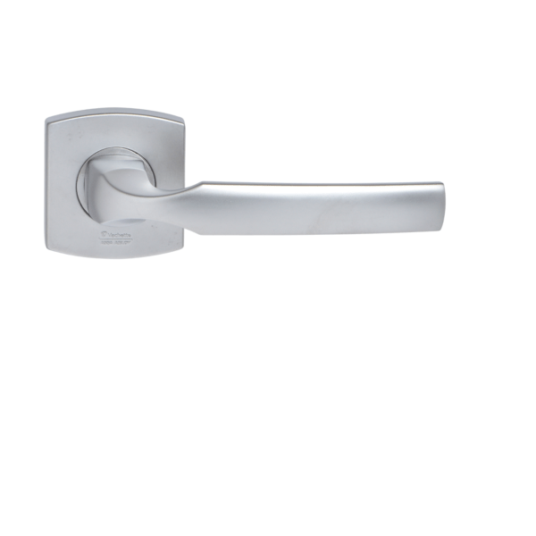 Poignée de porte design Artis Chromé Velours Vachette Assa Abloy