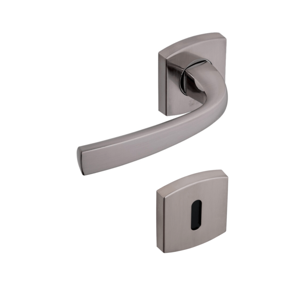 Poignée de porte design Muze Platine Vachette Assa Abloy - Clé L