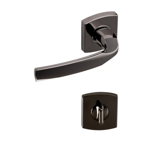 Poignée de porte noire Artis Diamant Noir Vachette Assa Abloy - Condamnation