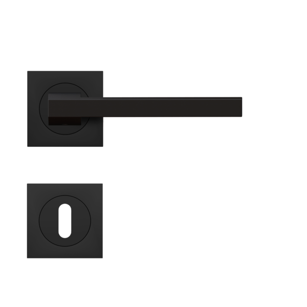 Poignée de porte noire Boston Cosmos Black Karcher Design - Clé L