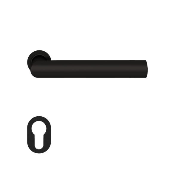 Poignée de porte noire Rhodos Cosmos Black Karcher Design - Clé I