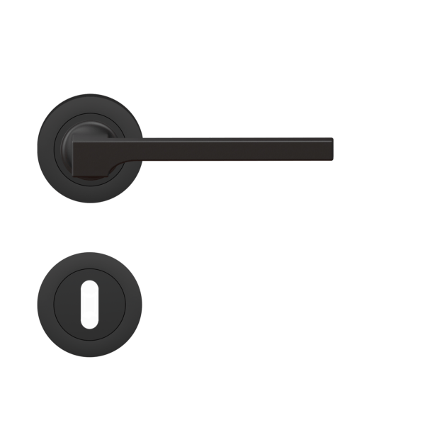 Poignée de porte noire Soho Cosmos Black Karcher Design - Clé L