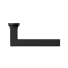 Poignée de porte noire Soho Cosmos Black, mini-rosace ronde – Image 3