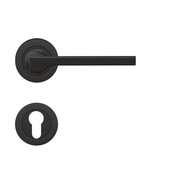 Poignée de porte noire Soho Cosmos Black Karcher Design - Clé I