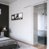 Porte coulissante verre en applique Cube Arlu