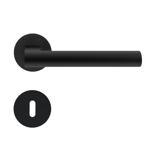 Poignée de porte noire Madeira Cosmos Black Karcher Design - Clé L