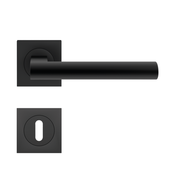 Poignée de porte noire Madeira Cosmos Black Karcher Design - Clé L