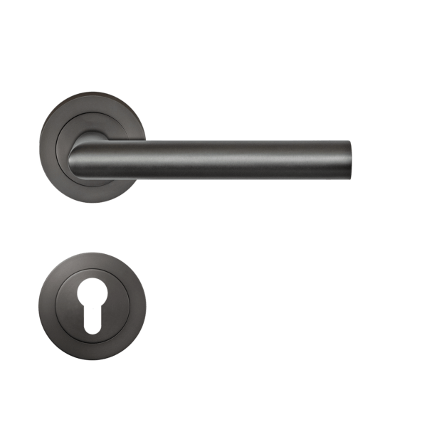 Poignée de porte noire Rhodos Titan Gris Karcher Design - Clé I