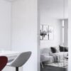 Porte coulissante verre en applique Cube Arlu