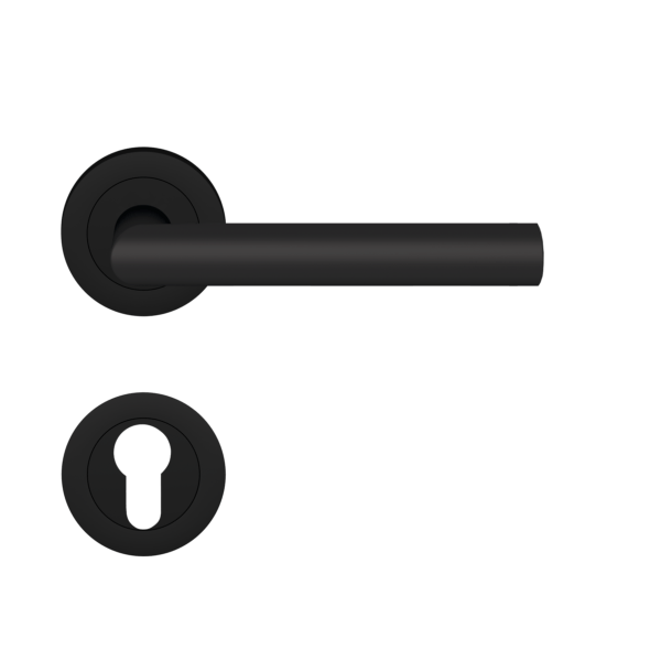 Poignée de porte noire Rhodos Cosmos Black Karcher Design - Clé I