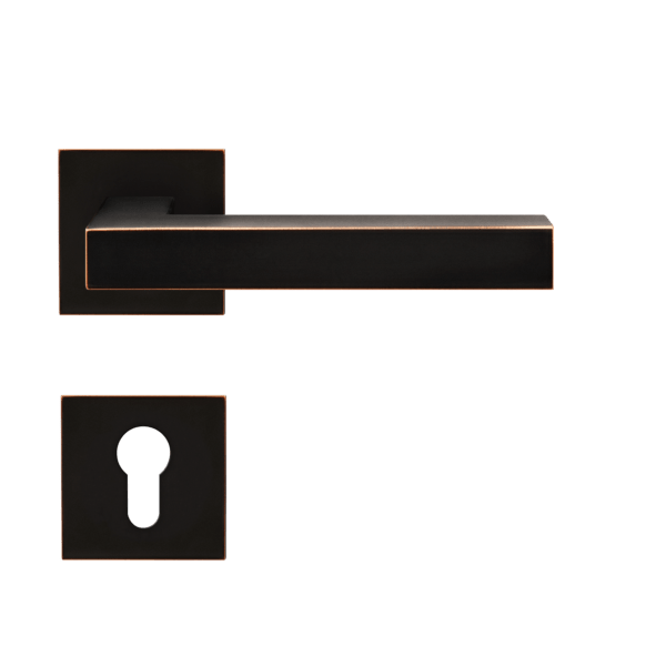 Poignée de porte noire Seattle Bronze Antique Karcher Design - Clé I