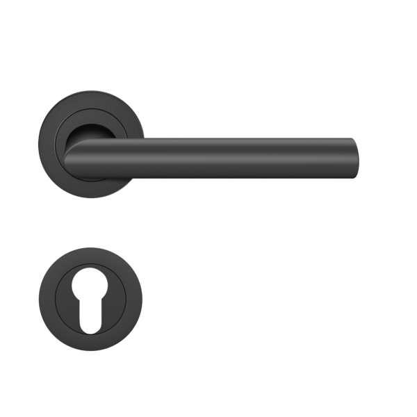 Poignée de porte noire Verona Cosmos Black Karcher Design - Clé L