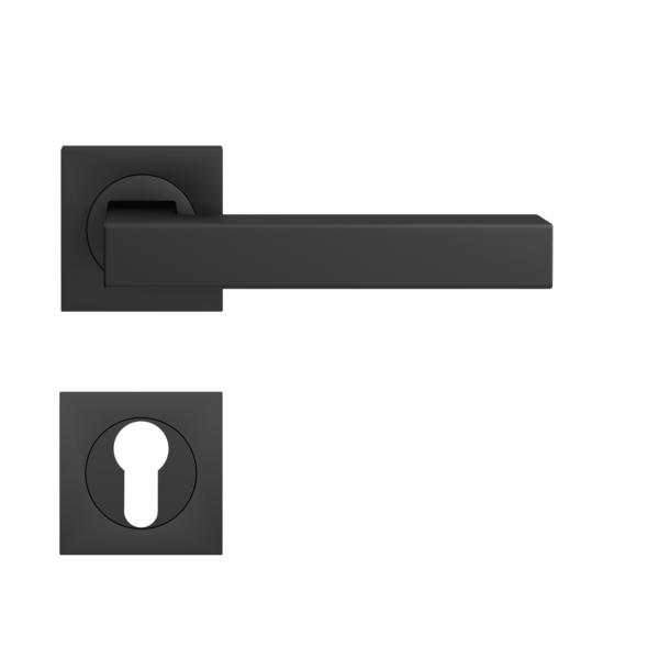 Poignée de porte noire Seattle Cosmos Black Karcher Design - Clé I