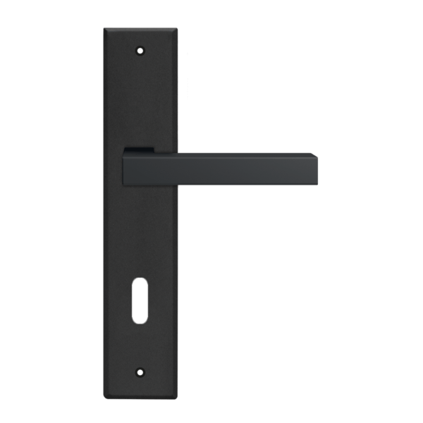 Poignée de porte noire Seattle Cosmos Black Karcher Design - Clé L