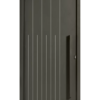 Porte d'entrée alu Météore gris 2900 texturé Bel'm