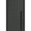 Porte d'entrée alu Météore gris 7022 texturé Bel'm