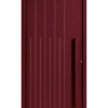 Porte d'entrée alu Météore rouge 3004 texturé Bel'm