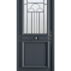Porte d'entrée bois Cambon gris 7016 satiné Bel'm