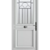 Porte d'entrée bois Cambon gris 7035 satiné Bel'm