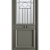Porte d'entrée bois Cambon gris 7039 satiné Bel'm