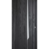 Porte d'entrée bois Constance noir éclipse Bel'm